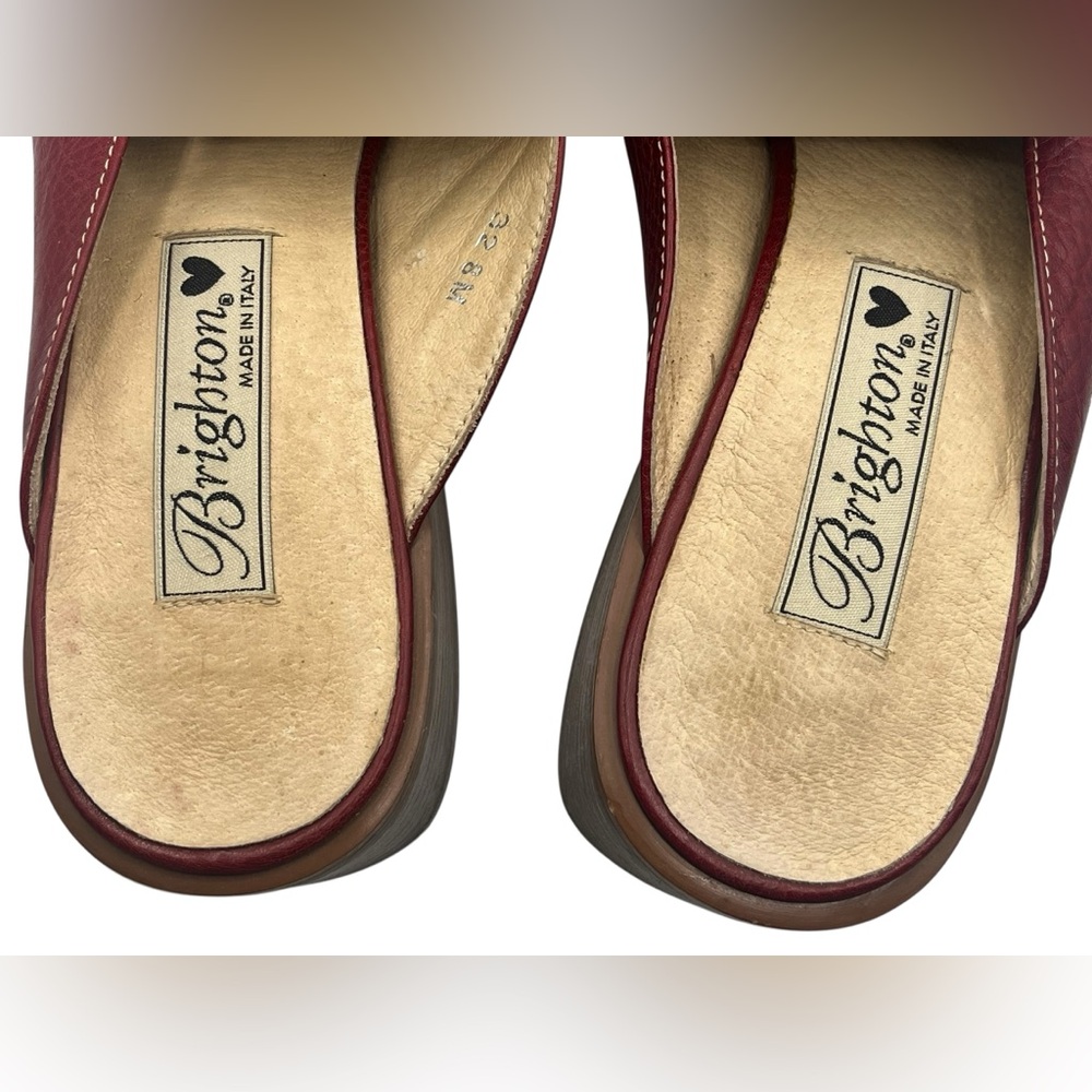 Brighton Women’s Jordan size 8m Red Croc-Embossed Loafers - Picture 4 of 9